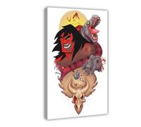 Poster sur toile de l'anime Genndy Tartakovsky's Primal Cool - Décoration pour chambre à coucher, bureau, chambre - Cadeau - 50 x 75 cm