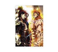 Poster sur toile de l'animé The Seven Deadly Sins Escanor 38 - Décoration murale pour salon, chambre à coucher - 50 x 75 cm - Sans cadre :