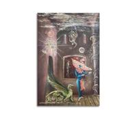 Poster sur toile de l'artiste Leonora Carrington (26) - Décoration murale - Convient pour chambre à coucher et salon - Sans cadre - 50 x 75 cm