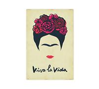 Poster sur toile de peinture mexicaine Frida Kahlo 21 pour décoration de chambre à coucher, bureau, chambre, cadeau, sans cadre, 50 x 75 cm