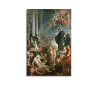 Poster sur toile de peintures de Peter Paul Rubens (Miracles de Saint François Xavier) - 50 x 75 cm