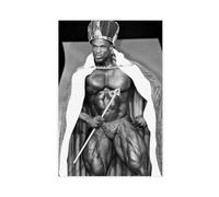 Poster sur toile de qualité supérieure Ronnie Coleman The King Mr Olympia - Décoration pour chambre à coucher, bureau, chambre - Cadeau - 40 x 60 cm