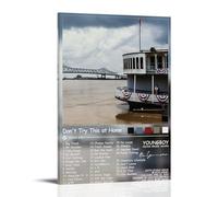 Poster sur toile « Don't Try This at Home YoungBoy Never Broke Again» - Décoration murale classique imperméable à l'eau - Décoration murale universelle - Cadeau idéal pour un ami ou un enseignant - 30