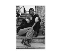 Poster sur toile du chanteur Serge Gainsbourg - Décoration murale pour salon, chambre à coucher - Style sans cadre - 40 x 60 cm