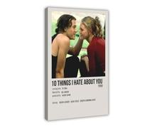 Poster sur toile du film 10 choses I Hate About 26 - Décoration murale pour salon, chambre à coucher - 50 x 75 cm