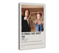Poster sur toile du film 10 choses que je déteste à propos de 32 - Décoration murale pour salon, chambre à coucher - 20 x 30 cm