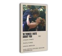 Poster sur toile du film 10 choses que je déteste environ 25 - Décoration murale pour salon, chambre à coucher - 20 x 30 cm