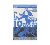 Poster sur toile du film « 10 Things I Hate About 11 » - Décoration pour chambre à coucher, bureau, chambre - Cadeau - 50 x 75 cm