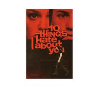 Poster sur toile du film « 10 Things I Hate About 13 » - Décoration pour chambre à coucher, bureau, chambre - Cadeau - 50 x 75 cm