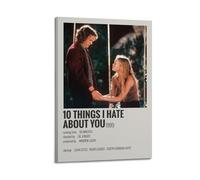 Poster sur toile du film 10 Things I Hate About You - Décoration de chambre à coucher, bureau, chambre - Cadeau 20 x 30 cm