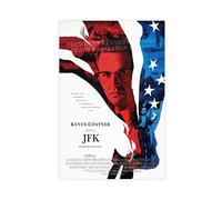 Poster sur toile du film JFK - Décoration murale - Pour salon, chambre à coucher - 50 x 75 cm - Sans cadre