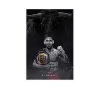 Poster sur toile El Matador Ilia Topuria UFC - Décoration pour chambre à coucher, bureau, chambre - 30 x 45 cm