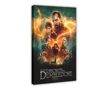 Poster sur toile Fantastic Beasts The Secrets of Dumbledore - Décoration murale pour salon, chambre à coucher - 40 x 60 cm