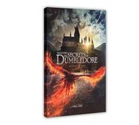 Poster sur toile Fantastic Beasts The Secrets of Dumbledore - Décoration murale pour salon, chambre à coucher - 40 x 60 cm