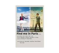 Poster sur toile « Find Me in Paris Season » - Décoration murale pour salon, chambre à coucher - 30 x 45 cm