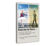 Poster sur toile « Find Me in Paris Season » - Décoration murale pour salon, chambre à coucher - 40 x 60 cm