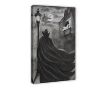 Poster sur toile Forever Yours, A Vampire Love Story in A Romantic Gothic Art Style Art Décoration murale pour salon, chambre à coucher 60 x 90 cm