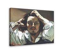 Poster sur toile Gustave Courbet Le Désespéré - Décoration pour chambre à coucher, bureau, chambre - Cadeau - 40 x 60 cm