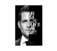 Poster sur toile Harvey Specter Suits - Décoration de chambre à coucher, bureau, chambre, cadeau - Sans cadre - 30 x 45 cm