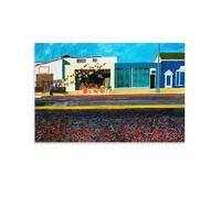 Poster sur toile imperméable David Hockney Arrival of Spring (27) Œuvres d'art pour décoration murale d'intérieur moderne 20 x 30 cm