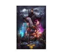 Poster sur toile « Infamous Second Son Game » (2) - Décoration pour chambre à coucher, bureau, chambre - Cadeau - 20 x 30 cm