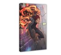 Poster sur toile « Infamous Second Son Game » (3) pour décoration de chambre à coucher, bureau, chambre, cadeau (50 x 75 cm)
