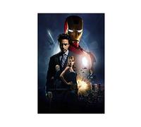 Poster sur toile Iron Man Tony Stark Jr. Robert Downey Movie 24 - Décoration de chambre - Paysage sportif, bureau, chambre - Cadeau non encadré : 30 x 45 cm