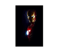 Poster sur toile Iron Man Tony Stark Jr. Robert Downey Movie 44 - Décoration de chambre - Paysage sportif, bureau, chambre - Cadeau non encadré : 30 x 45 cm