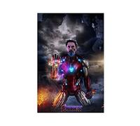 Poster sur toile Iron Man Tony Stark Jr. Robert Downey Movie 71 - Décoration pour chambre à coucher, bureau, chambre - Cadeau sans cadre : 30 x 45 cm