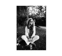 Poster sur toile Janis Joplin Musique - Décoration murale pour salon et chambre à coucher - Sans cadre - 30 x 45 cm