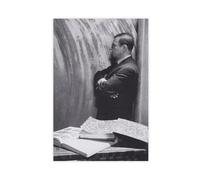 Poster sur toile Jean-Paul Sartre, Paris, 1946 - Décoration murale pour salon, chambre à coucher - 20 x 30 cm