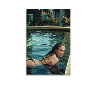 Poster sur toile Jennifer Singer Lopez 1 - Décoration de chambre à coucher, bureau, chambre - Cadeau - 60 x 90 cm