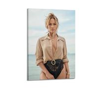 Poster sur toile Jennifer Singer Lopez 5 - Décoration murale pour salon, chambre à coucher - 50 x 75 cm