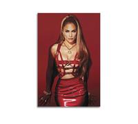 Poster sur toile Jennifer Singer Lopez 8 - Décoration murale pour salon, chambre à coucher - 40 x 60 cm