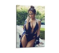 Poster sur toile Jennifer Singer Lopez - Décoration de chambre à coucher - Paysage TV - Bureau - Cadeau - 60 x 90 cm