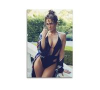 Poster sur toile Jennifer Singer Lopez - Décoration murale pour salon, chambre à coucher - 20 x 30 cm