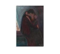 Poster sur toile Le Baiser, 1897 par Edvard Munch - Décoration murale moderne - 30 x 45 cm