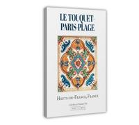 Poster sur toile Le Touquet-Paris-Plage, Hauts-de-France - Décoration murale pour salon, chambre à coucher - 60 x 90 cm