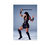 Poster sur toile Lucy Lawless Xena - Décoration murale pour salon, chambre à coucher - 50 x 75 cm
