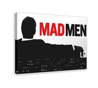 Poster sur toile « Mad Men » - Décoration de chambre à coucher - Cadre cadeau : 30 x 45 cm