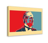 Poster sur toile Marlon Brando Godfather 12 - Décoration pour chambre à coucher, bureau, chambre - Cadeau - 20 x 30 cm