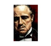 Poster sur toile Marlon Brando Godfather 5 - Décoration pour chambre à coucher, bureau, chambre - Cadeau - 30 x 45 cm