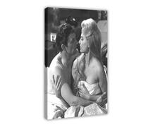 Poster sur toile Martha Hyer et John Ronane avec inscription « In some may live » - Décoration pour chambre à coucher, bureau, chambre - 40 x 60 cm