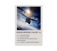 Poster sur toile Mission Impossible - Décoration murale pour salon, chambre à coucher - 20 x 30 cm