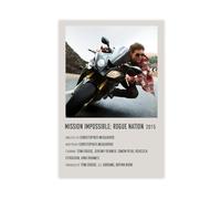 Poster sur toile Mission Impossible - Décoration pour chambre à coucher, bureau, chambre - Cadeau 30 x 45 cm