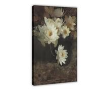 Poster sur toile motif nénuphar pour décoration de chambre à coucher, bureau, chambre, cadeau 20 x 30 cm