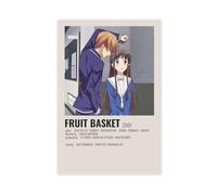 Poster sur toile motif panier de fruits d'anime (10) - Décoration de chambre à coucher, bureau, chambre - Cadeau - 20 x 30 cm