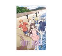 Poster sur toile motif panier de fruits d'anime (2) - Décoration de chambre à coucher, bureau, chambre - Cadeau - 20 x 30 cm