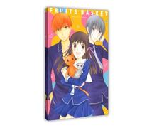Poster sur toile motif panier de fruits d'anime (8) - Décoration pour chambre à coucher, bureau, chambre - Cadeau - 30 x 45 cm