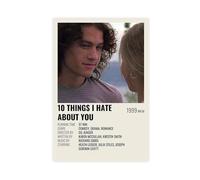 Poster sur toile Movie 10 Things I Hate About 22 - Décoration pour chambre à coucher, bureau, chambre - Cadeau 30 x 45 cm